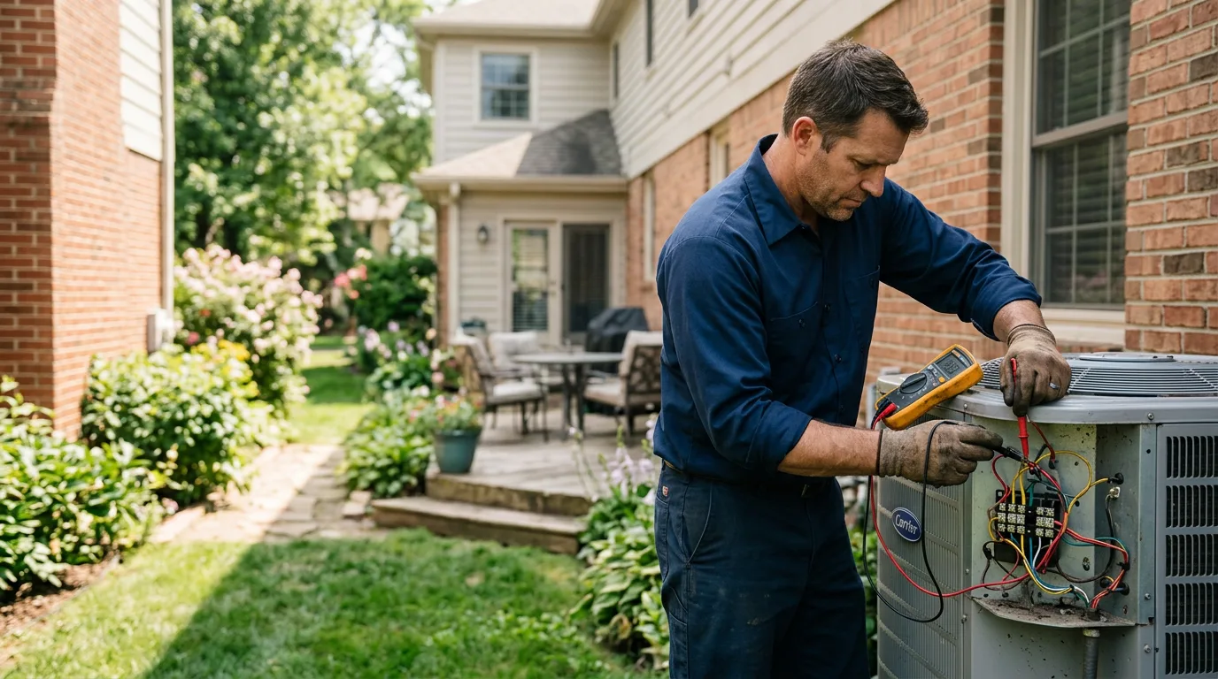 HVAC technician working near Custer, WI